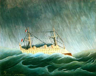 El barco en la tormenta
