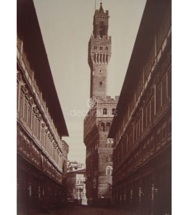 El pórtico del Palazzo Vecchio. Fratelli Alinari. 1854