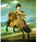 El principe Baltasar Carlos, a caballo