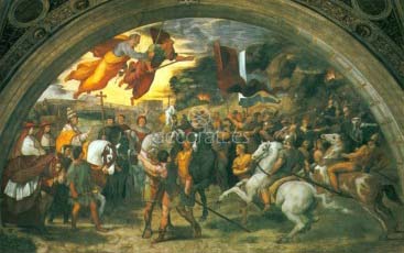 Leon el Grande detiene a Atila Vaticano, Sala de Heliodoro