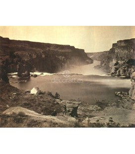 Looking over Southern Half of Falls, Timothy H. O`Sullivan, 1868