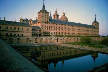 Monasterio del Escorial al atardecer, Madrid
