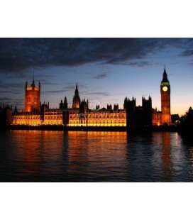 Palace of Westminster at sunset