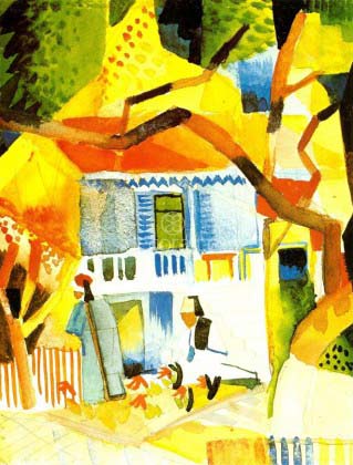 Patio interior de la casa de St. Germain