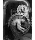 Power house mechanic working on steam pump, Lewis Hine