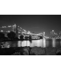 Puente de Brooklyn de noche, Nueva York