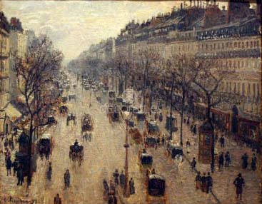 The Boulevard Montmartre on a Winte Morning