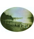 Turistas mirando las Cataratas del Niagara, Platt D. Babbitt 1879