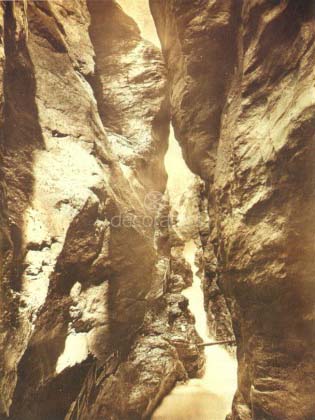 Waterfall Gorge, William Henry Jackson, 1890