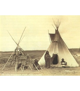 Sarcee Indians & Squaws, Boorne&May 1889