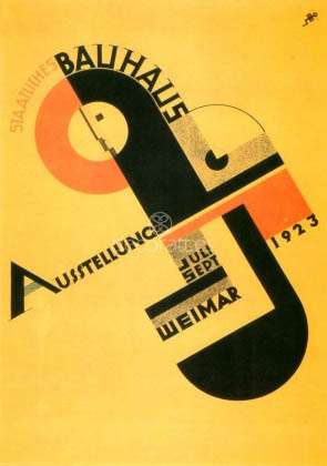 Cartel para la e/posicion de la Bauhaus de 1923 en Weimar