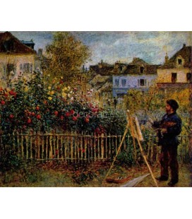 claude_monet Painting in His Garden at Argenteuil