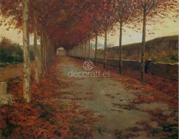 Carretera en otoño (Cataluña)